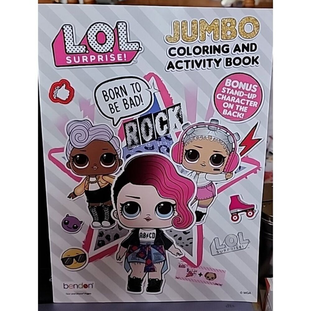 LOL Surprise Coloring and Activity Book Born To Be Bad NEW